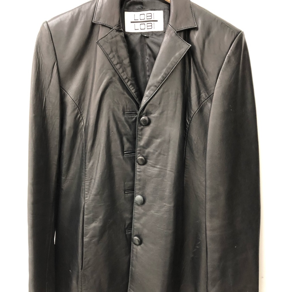 Lobi Lobi Black Leather Jacket Preowned